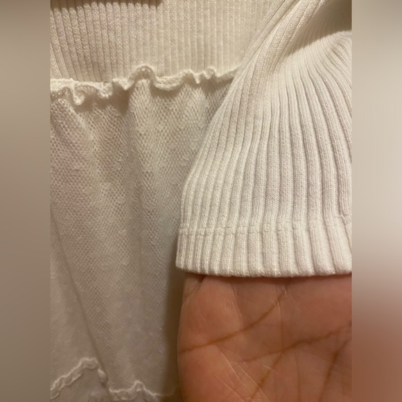 NWT Free People White Long Sleeve Maxi Dress - Picture 10 of 15